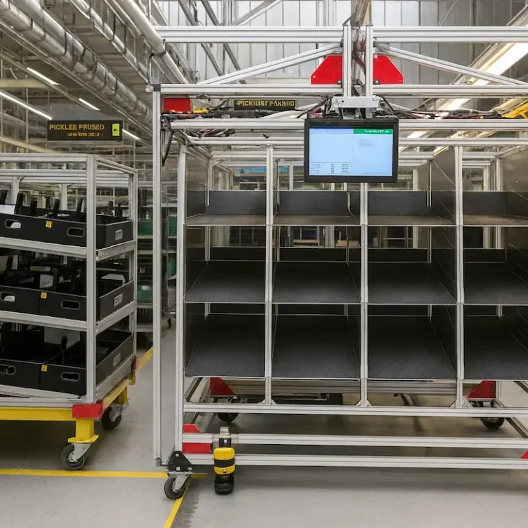 Kommissionierwagen Pick-by-Beamer