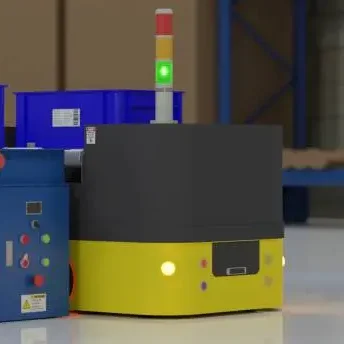 AGV bei der KLT-Versorgung